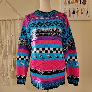 Extra Touch | 80s Vintage Busy Sweater